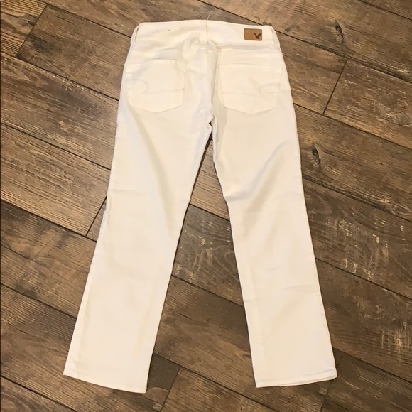 AEO White Denim Artist Crop Stretch Jeans - Picture 3 of 5